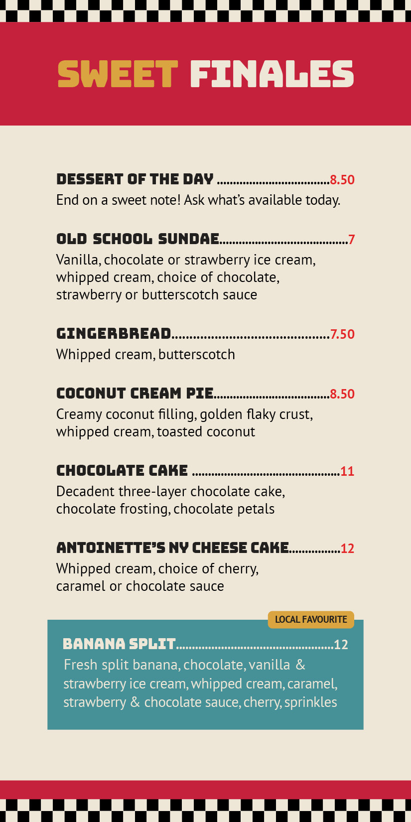 Desserts